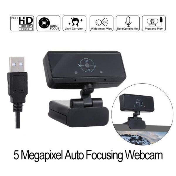 

webcams 5 megapixel usb auto focusing webcam digital full hd 1080p computer camera with microphone video network teaching conference