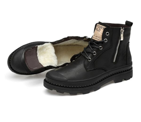 

hiking men hunting boots tactical shoes desert combat ankle waterproof sneakers leather snow walking high-luxurys women's shoe, Black