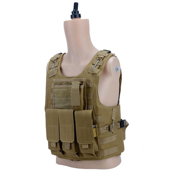 

hunting jackets tactical molle vest military combat assault plate carrier outdoor clothing paintball protective body armor, Camo;black