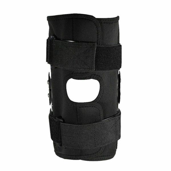 

elbow & knee pads aluminium adjustable hinged orthosis brace support ligament sport orthopedic splint outdoor, Black;gray