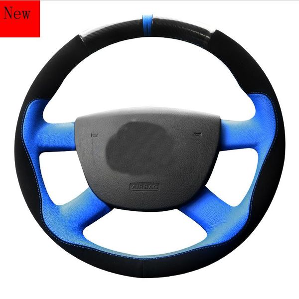 

steering wheel covers customized hand-stitched leather suede car cover for ranger everest edge explorer escort accessories