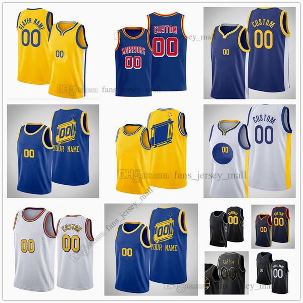 

custom printed 75th city basketball jerseys curry thompson wiggins green wiseman kuminga moody iguodala porter poole bjelica lee toscano-and, Black;red