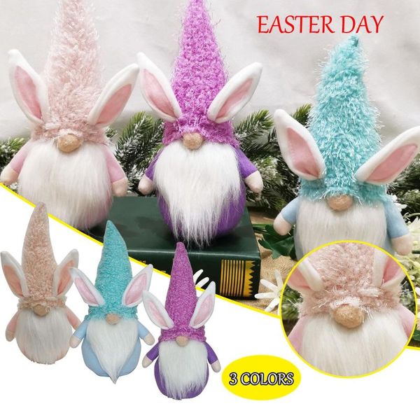 

decorative objects & figurines easter cartoon shape cute faceless doll decoration ornaments home plush kids gifts #45