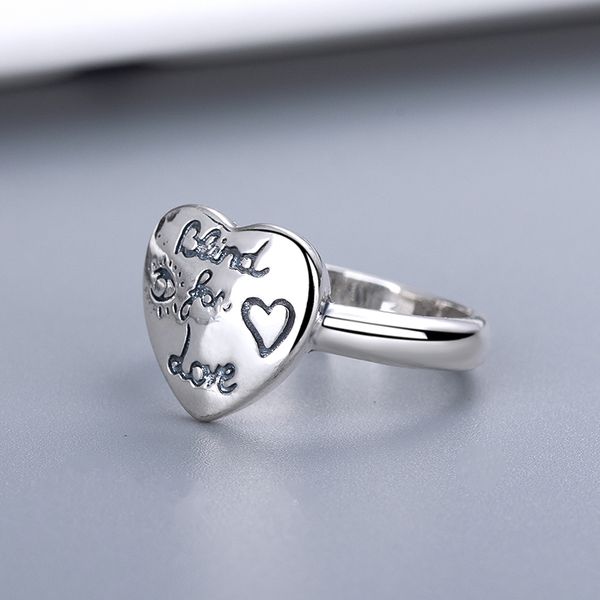 

luxury designer ring letter pattern silver plated rings striped charm supply