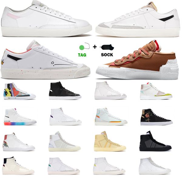 

blazer mid 77 vintage high running shoes magma orange chicago black white multi color infinite pacific blue kumquat thermal mens trainers pl