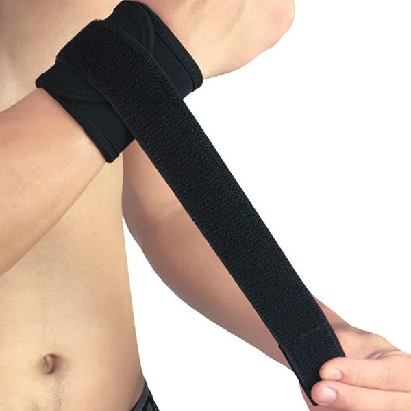 

wrist support 1pcs men women gym fitness wrestle professional breathable sports protection adjustable brace wristband, Black;red