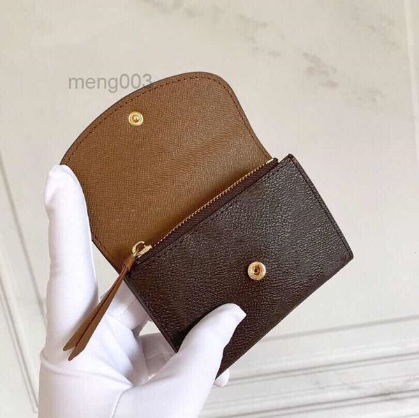 

41939 rosalie coin purse colourful press stud female compact spacious short wallet grained leather lining out coated canvas flower printed