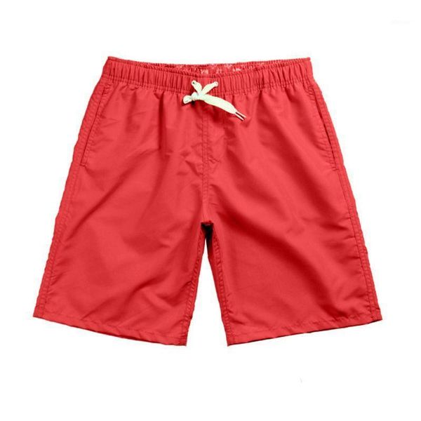 

mens waterproof swimming solid color quick dry surfing sports beach shorts drawstring adjustable board pants with pockets men's, White;black
