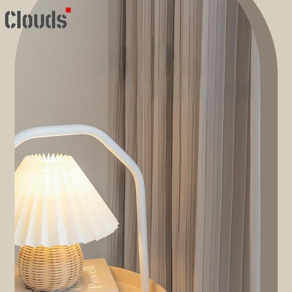 

curtain & drapes 2021 nordic milk tea color custom curtains crumpled cotton and linen thermal for living dining room bedroom