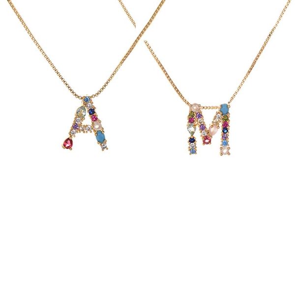

pendant necklaces zhini fashion letter mom heart shape inlaid crystal necklace mother's day gift copper jewelry wholesale, Silver