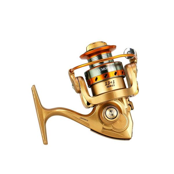 

baitcasting reels 2021 fishing coil wooden handshake 13+ 1bb spinning reel professional metal left/right hand wheels