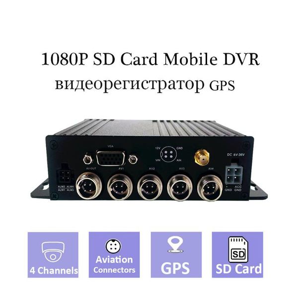 

car video 2ch 4 ch hd 1080p sd card mdvr with gps dvr