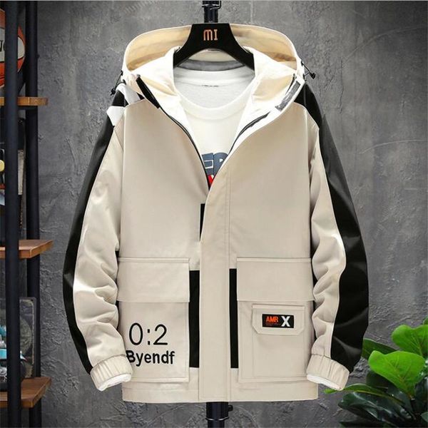 

men's jackets men cargo bomber designer japanese steetwear autumn big pockets harajuku hip hop windbreaker coats korean fashion, Black;brown