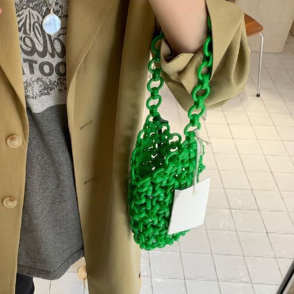 

evening bags customized bead bag green hand-woven celebrity handbags unique design ladies party handle purses and