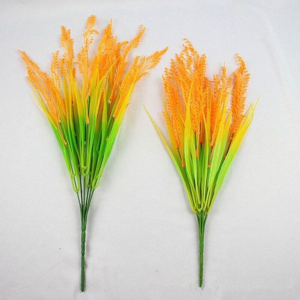 

decorative flowers & wreaths artificial wheat ear wedding decoration yellow grain restaurant table placed accessories for garden decor