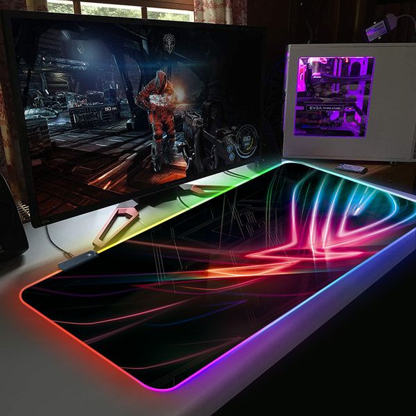 

mouse pad [] straight beauty game rgb luminous