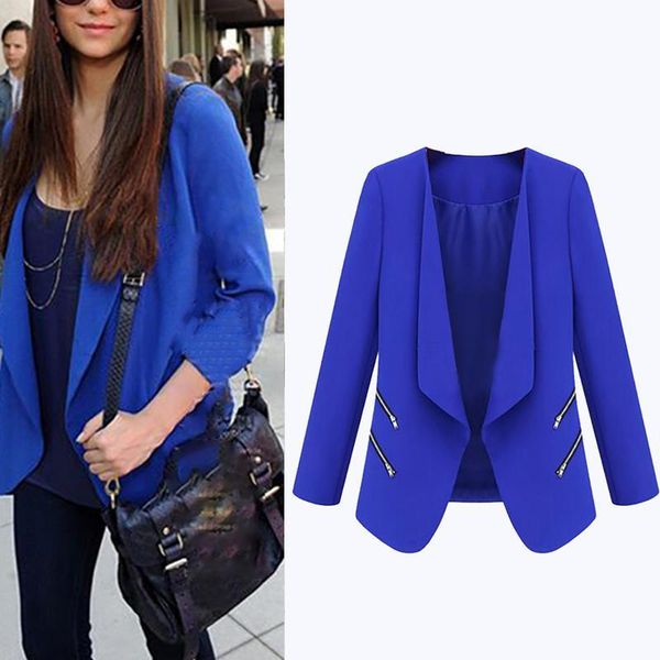 

women's suits & blazers autumn temperament fashion women work stripe blazer jacket feminino office lady suit outfits, White;black