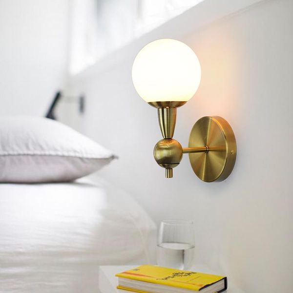 

wall lamp light art and design] minimalist postmodern nordic corridor dining room bedroom glass ball