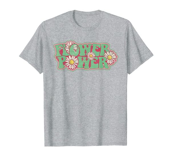 

Flower Power Daisy Retro 1970s Letters Chill Happy Vibe T-Shirt, Mainly pictures
