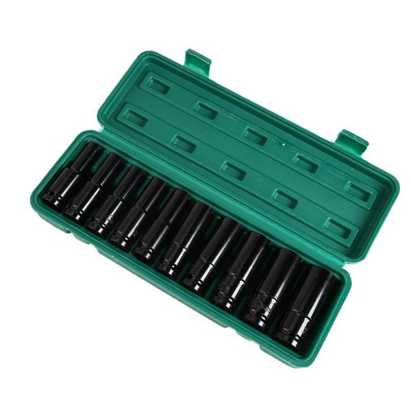 

professional hand tool sets 10pcs electric wrench screwdriver hex socket head kits adapter sleeve set for impact drill