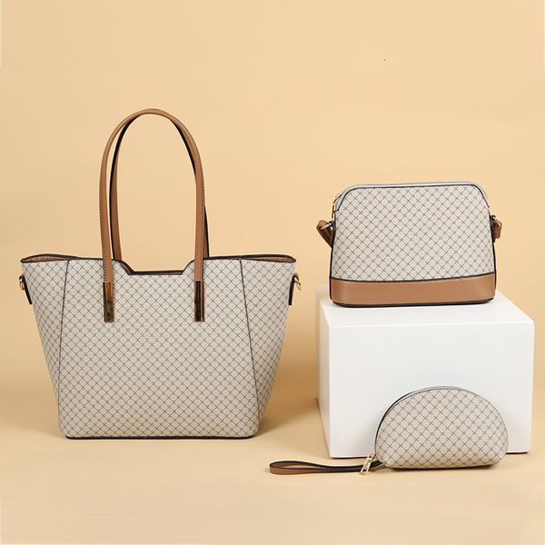 

handbag 2021 bag large capacity three piece women's one shoulder cross wind lingge