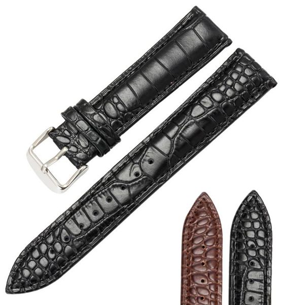 

watch bands lizard snake grain calf skin leather 16 18 19 20 22 mm men's women watches straps black brown band bracelet belt watchband