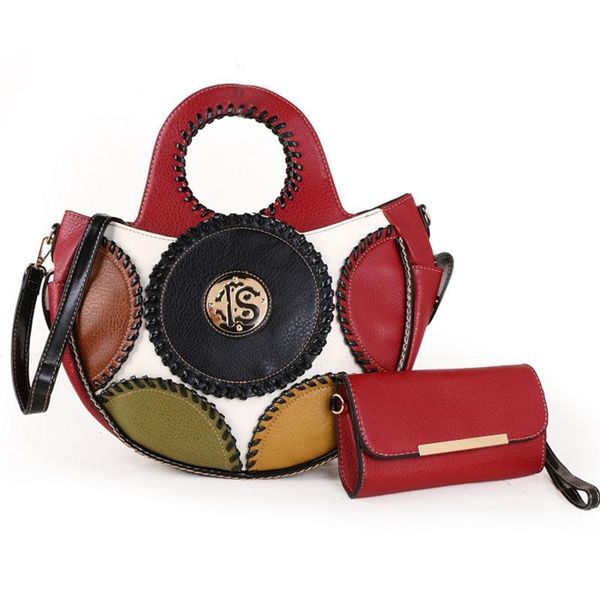 

evening bags 2021 fashion shoulder bag splicing brand women's handbag messenger pu