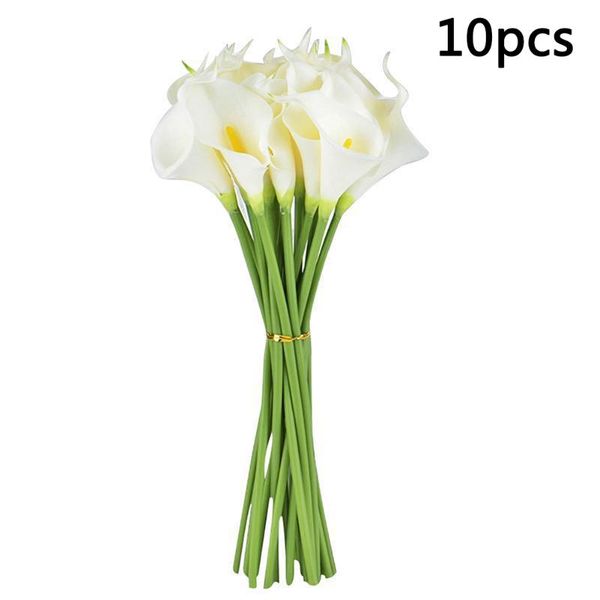 

gift wrap 10 pcs artificial calla lily flowers diy wedding bouquet home decor