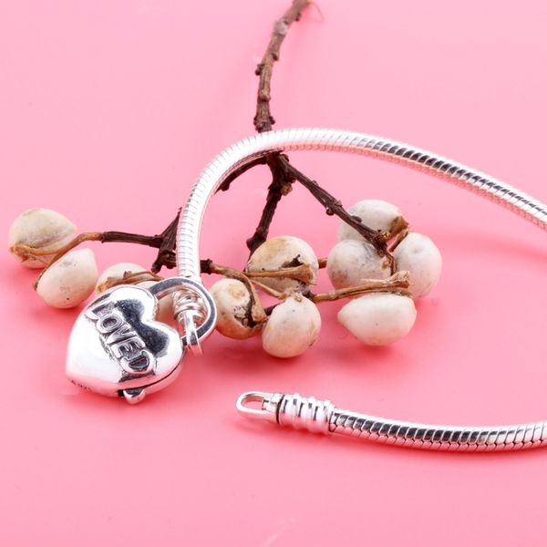 

2021 new s925 silver beads pendant bracelets for women snake chain beads original bangles jewelry making gifts, Golden;silver