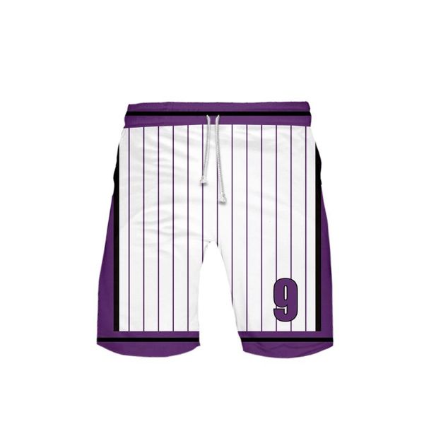 

men's shorts kuroko's basketball yosen high school 3d trunks summer quick dry beach swiming boys pants, White;black