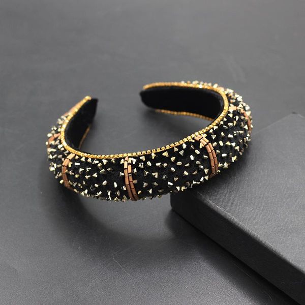 

hair clips & barrettes headband sponge crystal particles hand-stitched personality fashion ladies prom catwalk gift accessories 883, Golden;silver
