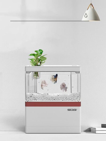 

aquariums deskcreative landscaping household small ecological fish tank micro landscape water change acrylic mini aquarium