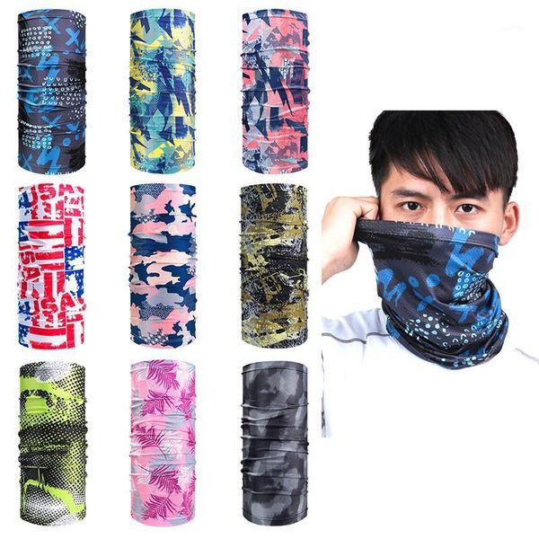 

cycling caps & masks outdoor scarf windproof uv protection bandana ski hiking fishing neck face mask headband1, Black