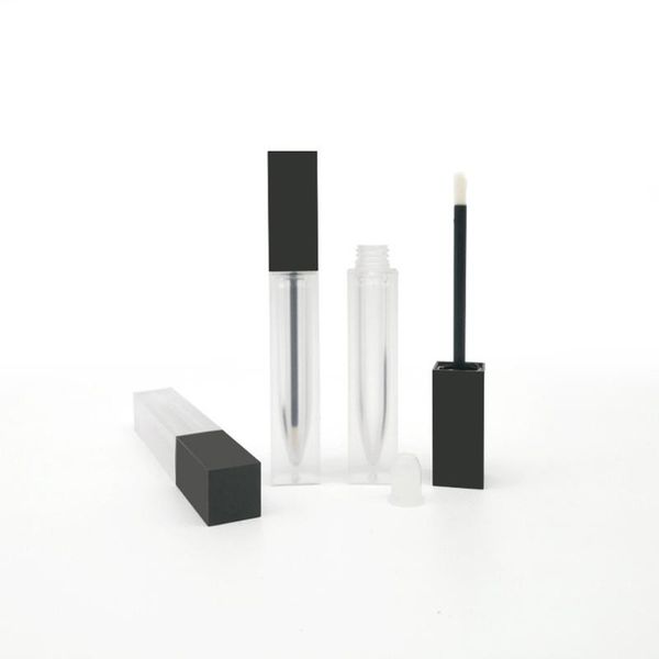 

storage bottles & jars 10pcs/30pcs/50pcs 5ml lipstick tubes black square lip gloss liquid tube glaze empty