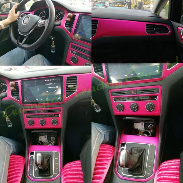 

interior central control panel door handle 3d 5d carbon fiber stickers decals car cover parts products accessories for volkswagen vw golf sp