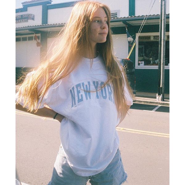 

new letter embroidery oversize tee women fashion white cotton short sleeve shirt summer casual streetwear t shirts 2021 ekff