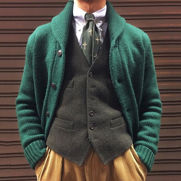 

casual men sweater long sleeve button pocket single-breasted loose cardigan winter jumper oversize knitted coat youn fkqt, White;black