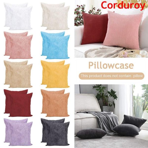 

cushion/decorative pillow 2pcs nordic ins wind stripe solid color pillowcase simple cushion cover home bed sofa armchair decorative covers