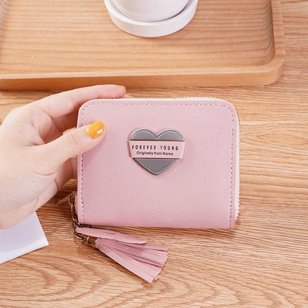 

salewomen on mode rits wallets simple love decoration bag coin cardholder casual clutch learn women's wallet, Red;black