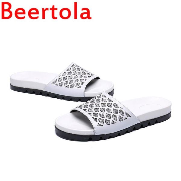 

dress shoes est beertola for white black color loafers different pattern fashion men manual casual masculine chaussures two style