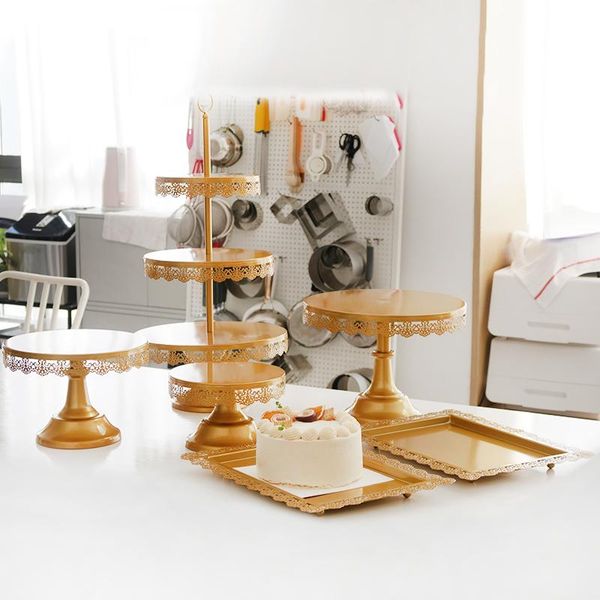 

other bakeware metal gold cakes decoration stands for wedding party dessert tray fruits candy donuts baking cupcakes display holder plates