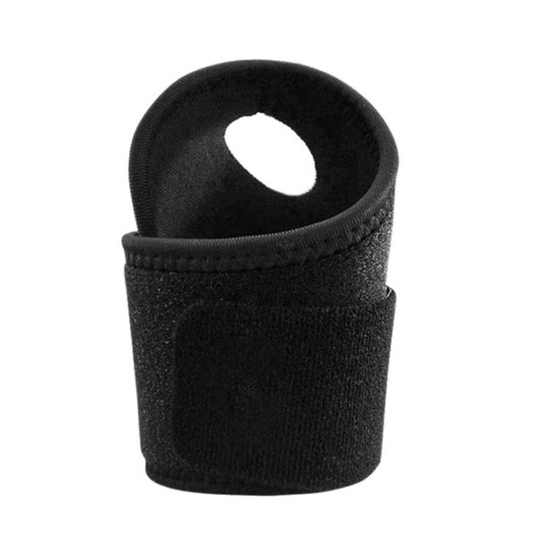 

tendonitis sports exercise gym fitness strap hand protection universal brace wrist support cloth soft adjustable left right, Black;red