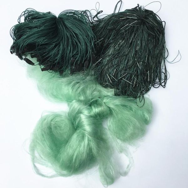 

fishing accessories diepth2m lenght80m-85m wrapped sinker 3 layers of green silk net nets foam buoy iron network tool