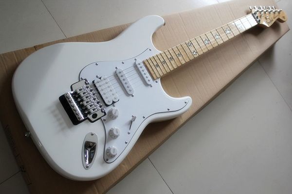 

st double shake 22 product electric guitar pentacle fingerboard inlaid pure white