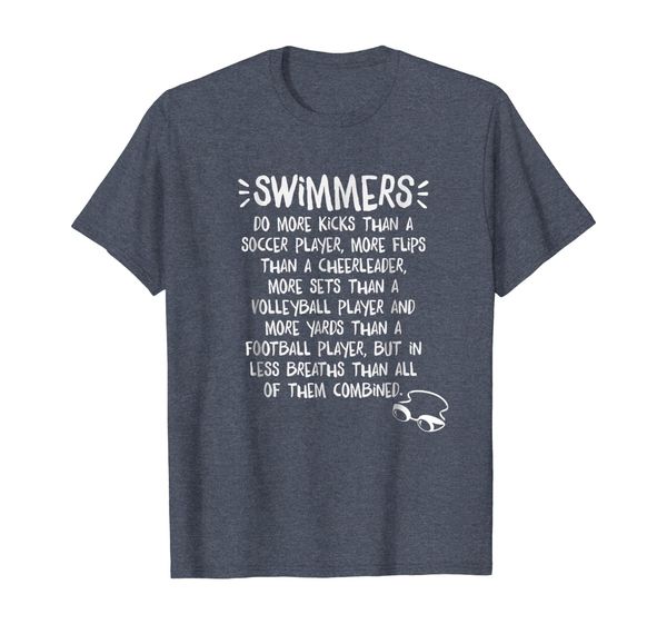 

strong swimmer t-shirt for young athletes, White;black