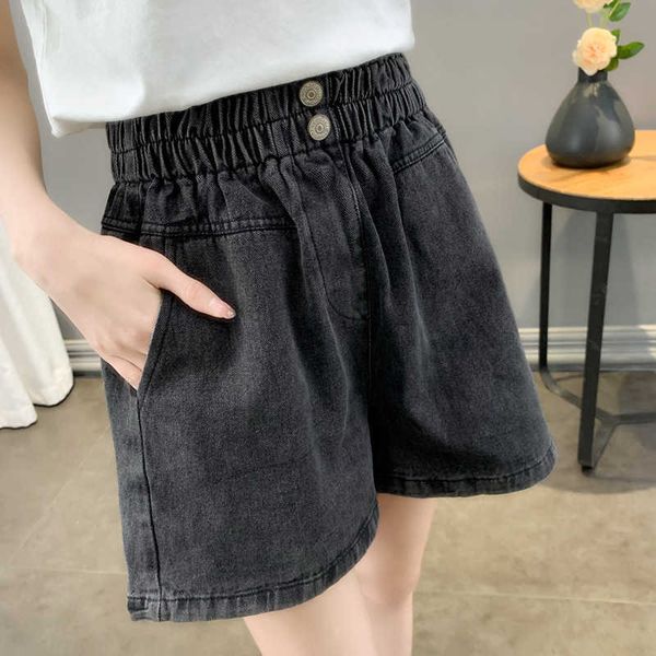 

women's jeans shorts in summer 2021, Blue