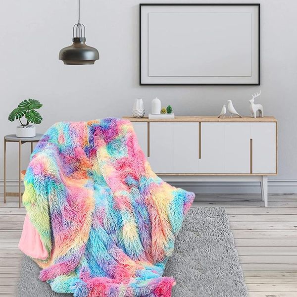 

blankets luxury faux fur throw blanket - soft, fluffy, warm, cozy, plush