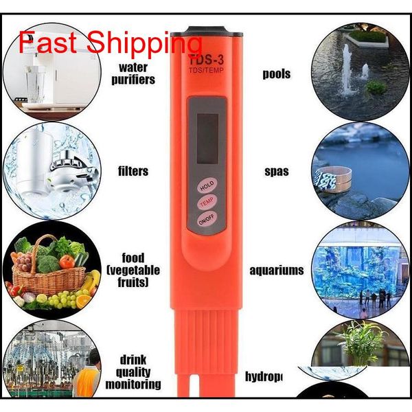 

water quality tester digital lcd tds ppm meter home drinking tap pool water quality purity te jllgts xhlight