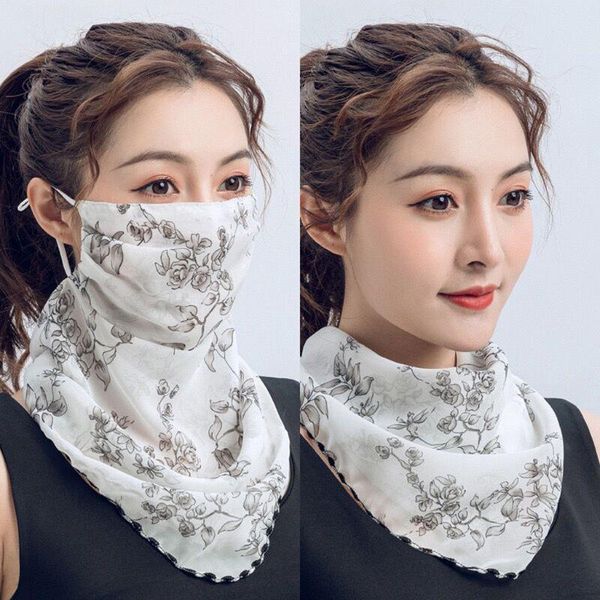 

scarves face mouth cover bandana women sun protection covered scarf washable dustproof headband protective, Blue;gray