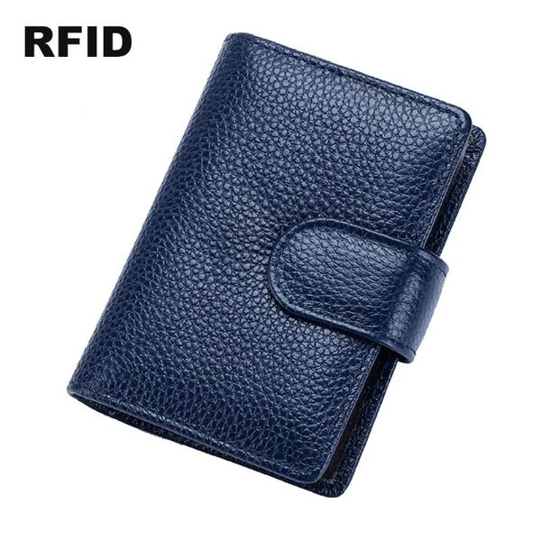 

card holders man credit business holder leather cardholder vertical men rfid bus bag case ladies genuine cowhide designer id pocket, Brown;gray